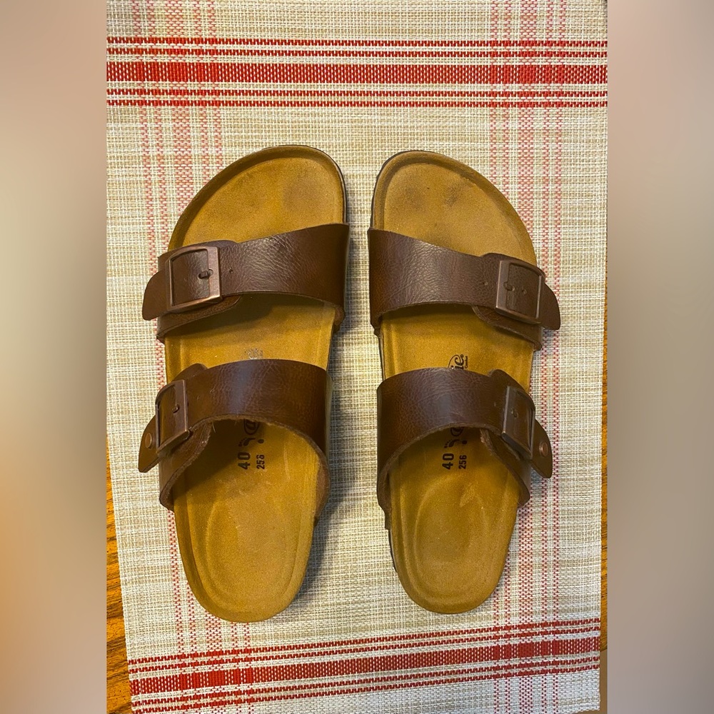 Aerothotic Size 9/40 Brown Adjustable Sandals Birkenstock look a likes